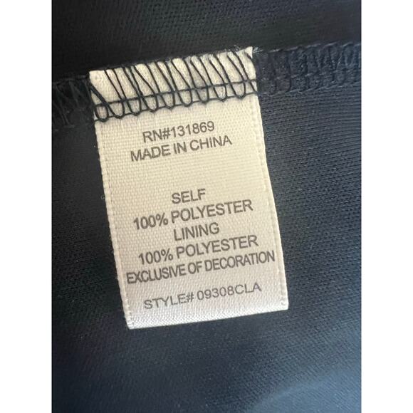 Evolutionary Multicolor Floral and Black Sequin and Mesh Side Zip Up Skirt Sz L - Picture 11 of 12